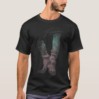 Flashdance Dancing Shoes Title Logo T-Shirt