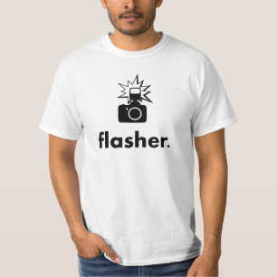 Flasher Photographer Camera T-Shirt