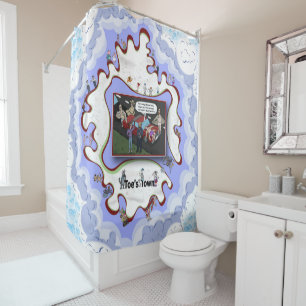 Flasher Violation Literal Wordplay Humor Shower Curtain