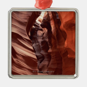 Flashflood-eroded sandstone formations of metal ornament