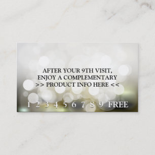 flashing lights punch card