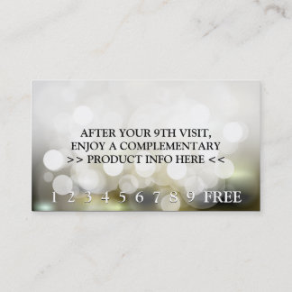 flashing lights punch card