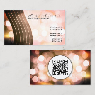 flashing lights with QR code Business Card