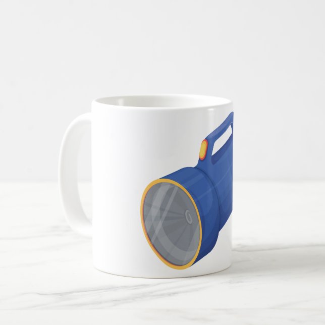 Flashlight Coffee Mug (Front Left)