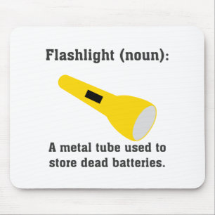 Flashlight definition funny t-shirts and more. mouse pad
