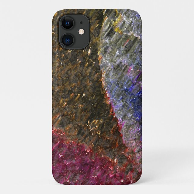 Flashy and rustic melted splashes of coloured glas Case-Mate iPhone case (Back)