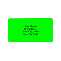 Flashy Bright Neon Green Accent Colour