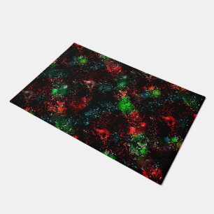 Flashy colour patches under dark and mosaic traces doormat