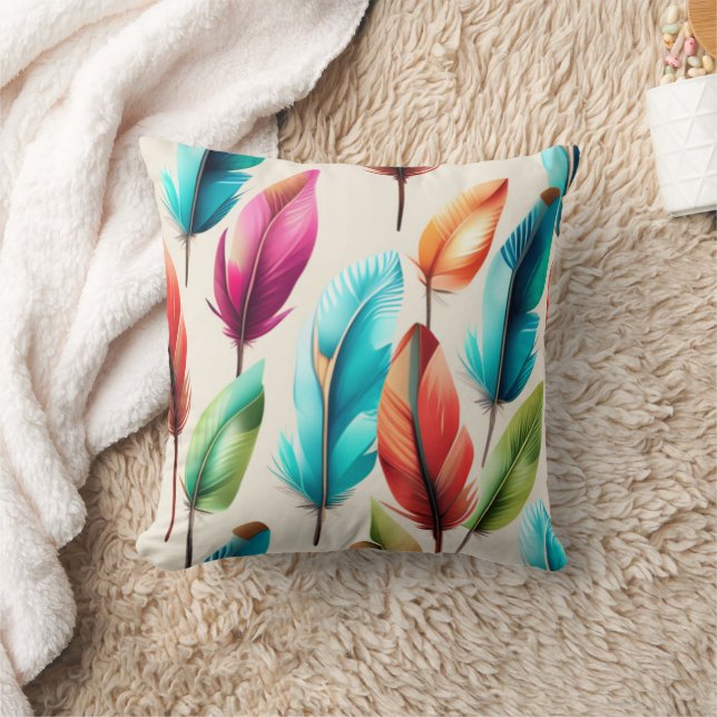 Flashy Feathers  Cushion (Blanket)