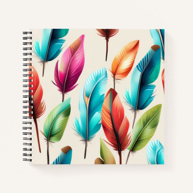 Flashy Feathers  Notebook (Front)