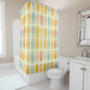 Flashy Flip-flops Shower Curtain