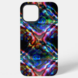 Flashy square coloured kaleidoscope with neon tone iPhone 12 pro max case