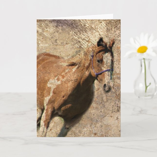 Flashy Vintage Grunge All Occasions Card (Small Plant)