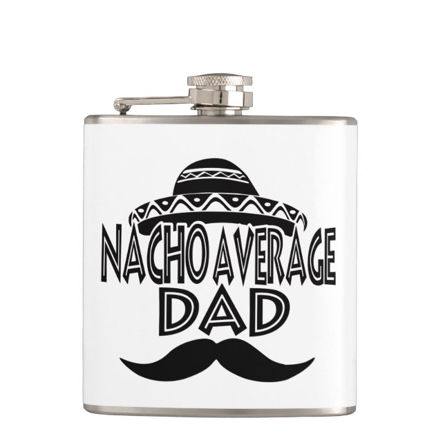 Flask, 6 oz. hip flask (Front)
