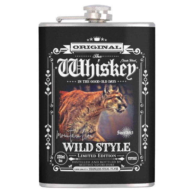 FLASK_Cougar Hip Flask (Front)