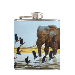 Flask Elephant and Ducks