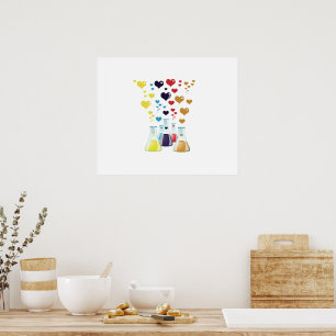 Flask, Erlenmeyer, Beaker, Chemistry, Laboratory Poster