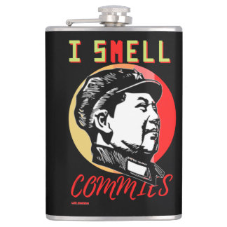 flask "I SMELL COMMIES 2 : MAO"