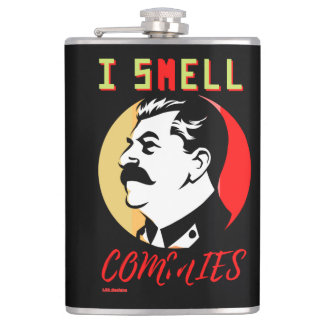 flask "I SMELL COMMIES 3 STALIN"