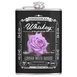 FLASK__Rosa Sweet Moon Hip Flask