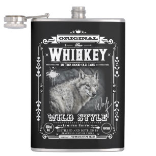 FLASK_Wolf Hip Flask