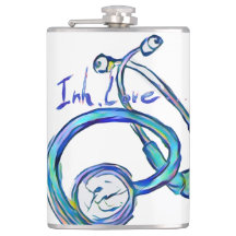 Flasks with vinyl