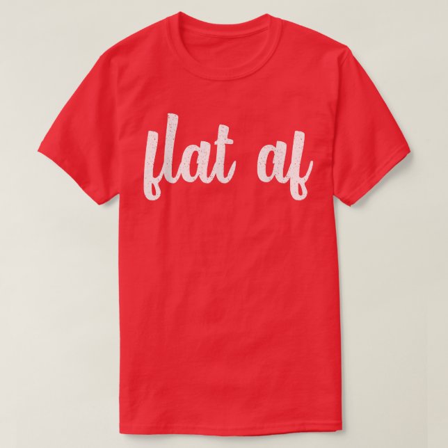 Flat Af Cancer Awareness Month Survivor Feminist V T-Shirt (Design Front)