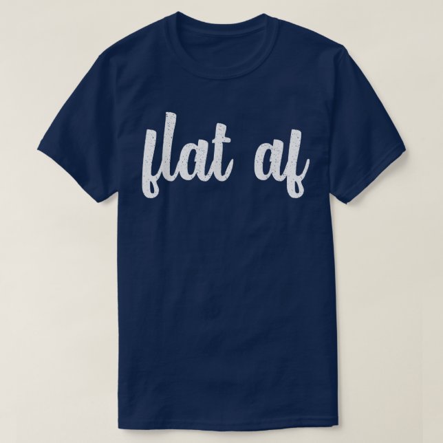 Flat Af Cancer Awareness Month Survivor Feminist V T-Shirt (Design Front)