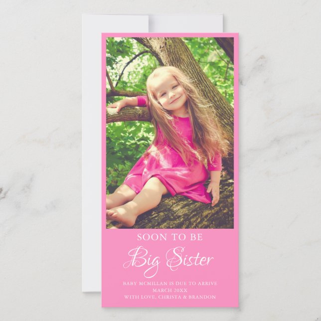 Flat Announcement Card (Front)