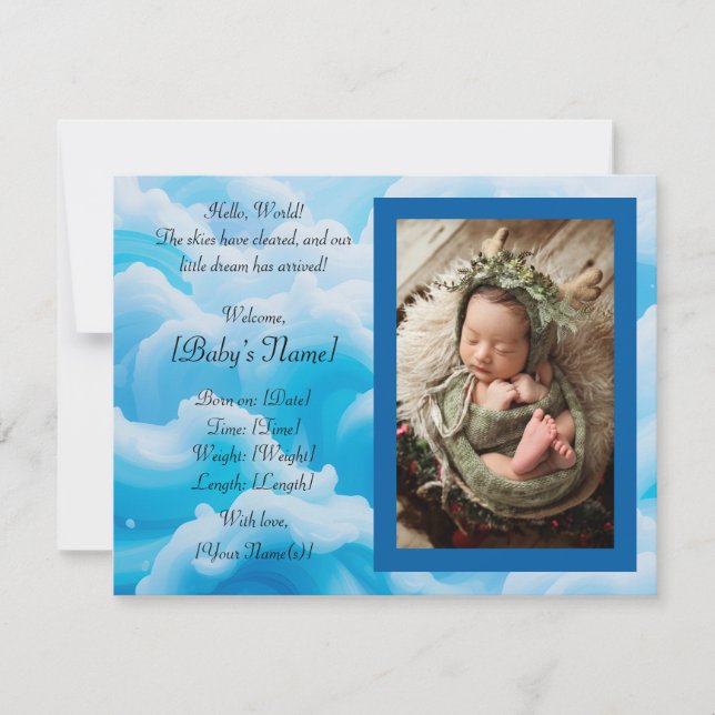 Flat Announcement Card (Front)