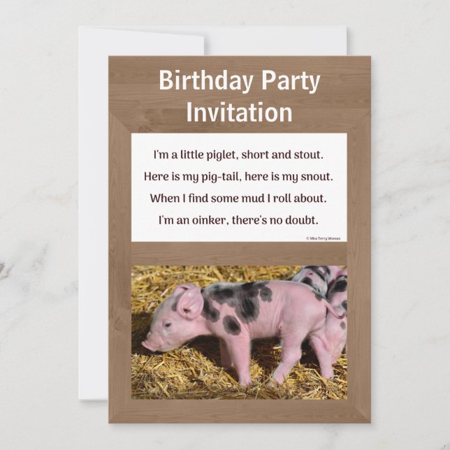 Flat Announcement Card (Front)