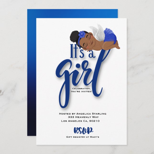 Flat Announcement Card (Front/Back)