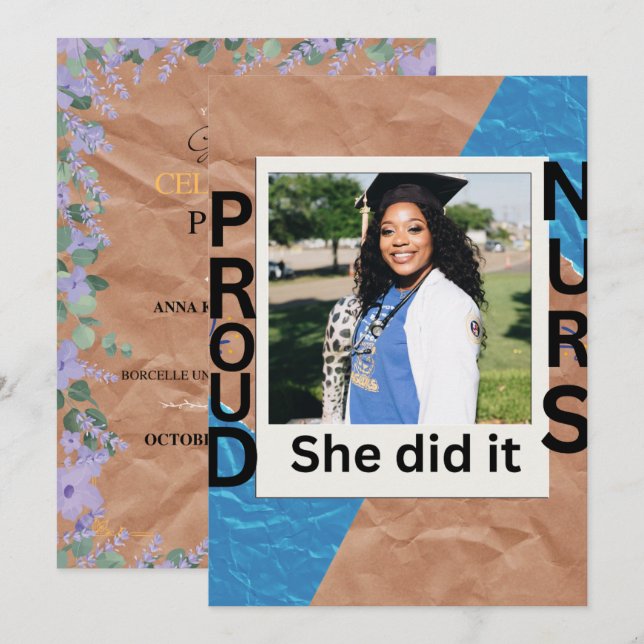 Flat Announcement Card (Front/Back)