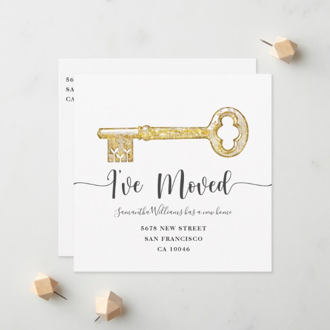 Flat Announcement Card (Front/Back In Situ)