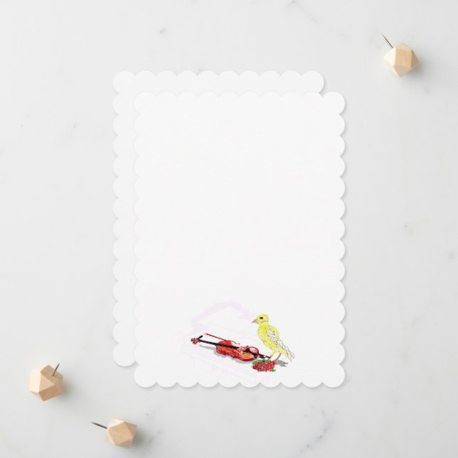 Flat Announcement Card Engagement (Front/Back In Situ)