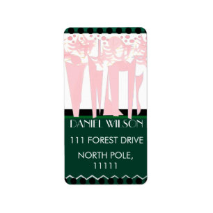 Flat ART DECO  Label