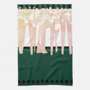 Flat ART DECO Tea Towel