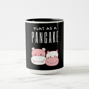 Flat As A Pancake Couple Hippo Hippo Lover Mug