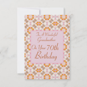 (Flat) Birthday Card For Grandmother.