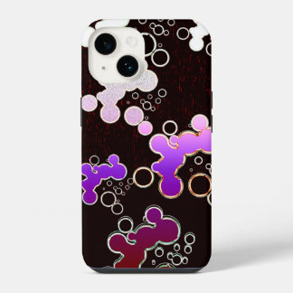 Flat Bubbles P P iPhone 14 Case