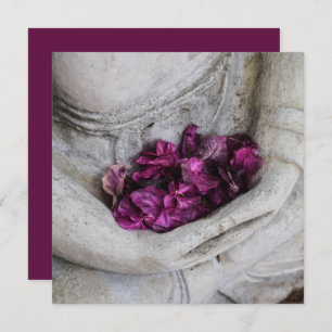 FLAT CARD : BUDDHA + BLOSSOMS