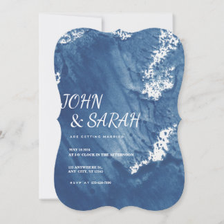 Flat Card Destination  Wedding Invitation 