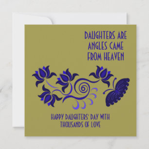 FLAT CARD FOR DAUGHTERS DAY