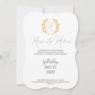 Flat Card, muslim invitation