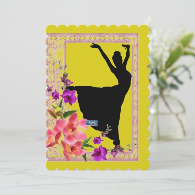 Flat Cards 7 Yellow(Spring Dance)RFPMDesigns©️2024 (Standing Front)