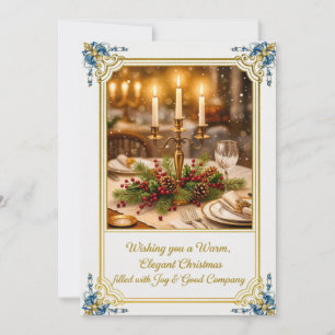 Flat Christmas Greeting Card