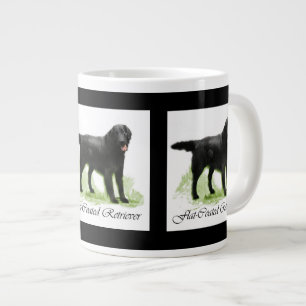 Flat-Coated Retriever Art Gifts Large Coffee Mug