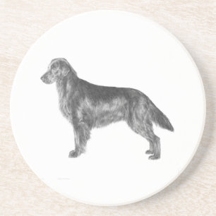 Flat Coated Retriever Coaster
