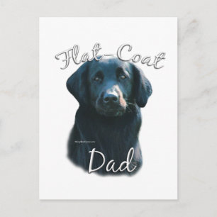Flat-Coated Retriever Dad 2 Postcard