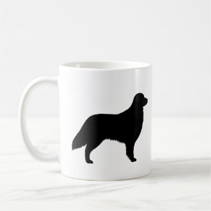 Flat Coated Retriever Dog Breed Silhouettes Coffee Mug